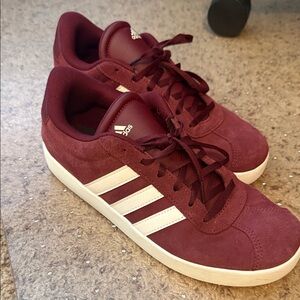 Adidas Maroon Sneakers court size 7